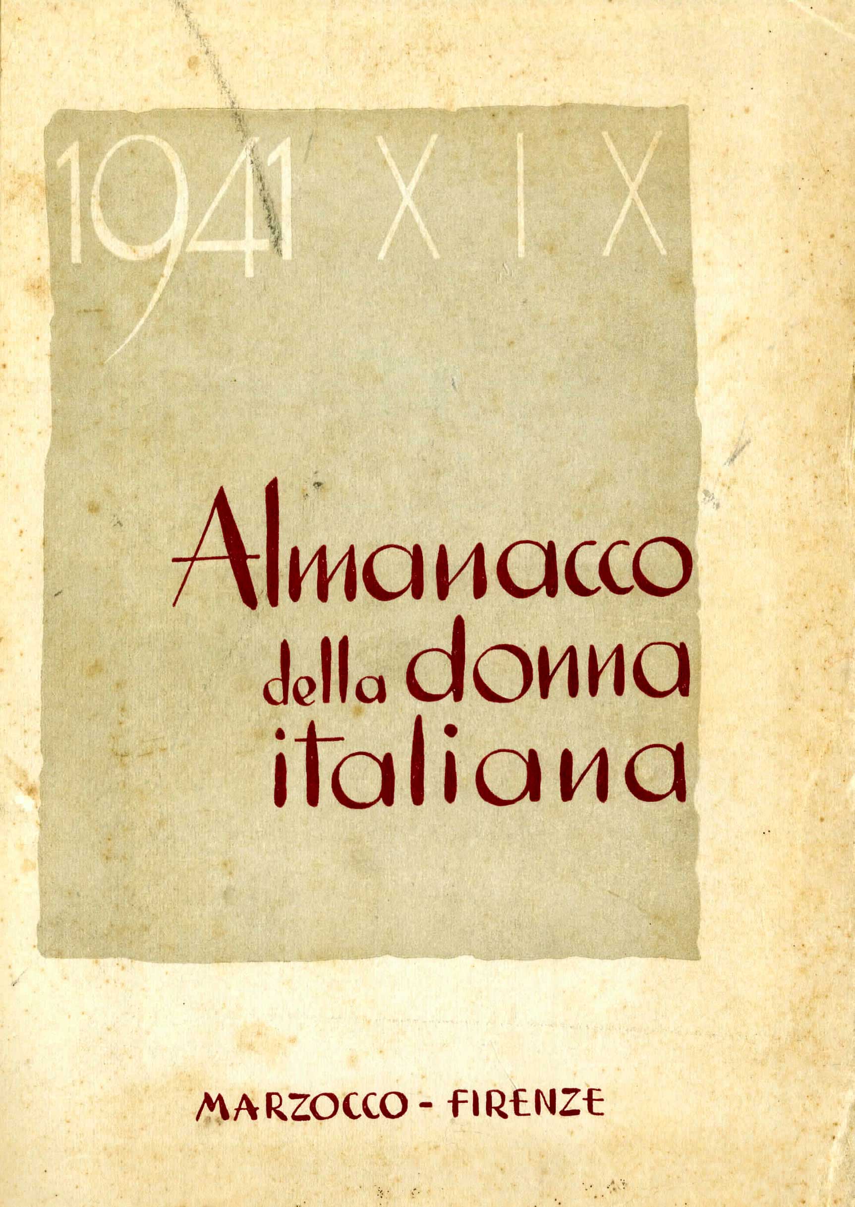 Almanacco della donna italiana 1941